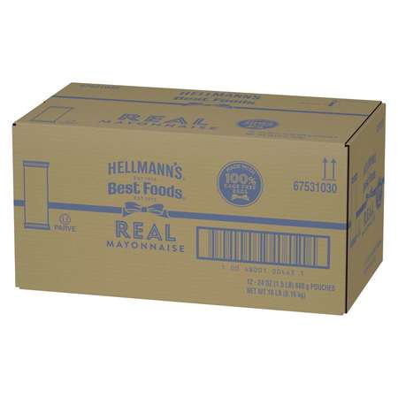 Hellmanns Hellmann's Real Mayonnaise Pouch 24 fl. oz., PK12 84139305